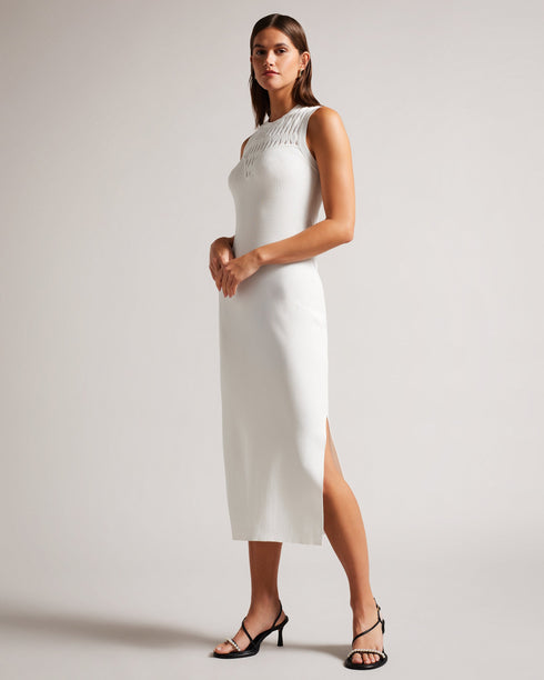 POLYAN-Dresses-Stitch Detailed Bodycon Dress- Ted Baker Romania
